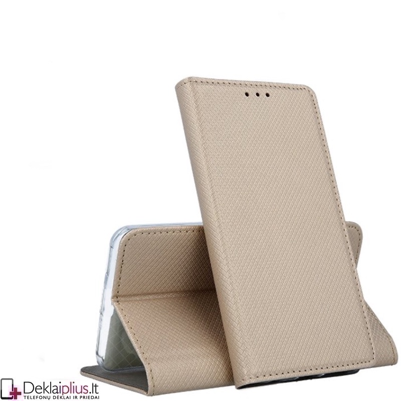 Telone atverčiamas dėklas - auksinės spalvos (Xiaomi Redmi 12/Poco M6 Pro 5G) Telone atverčiamas dėklas - auksinės spalvos (Xiaomi Redmi 12/Poco M6 Pro 5G)